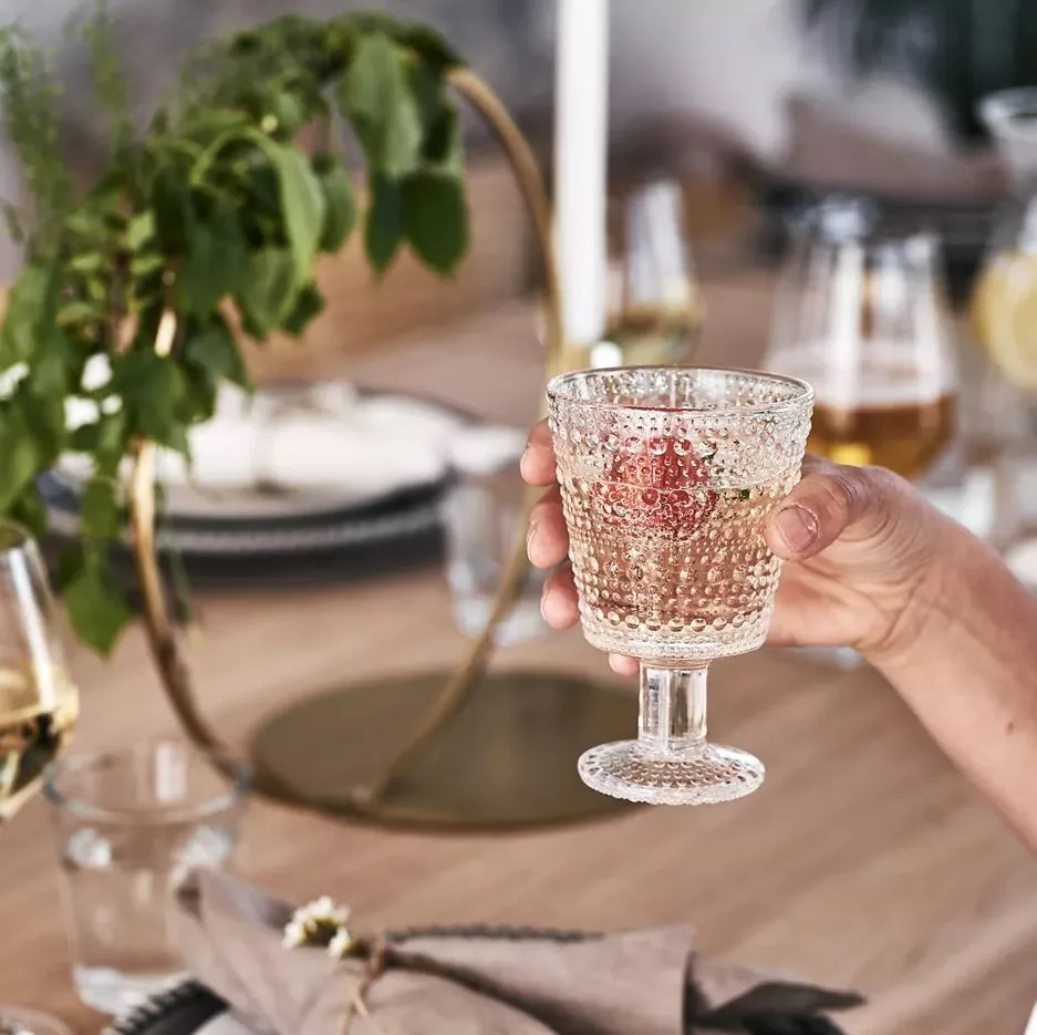Kastehelmi kieliszki do napojów na nóżce 260 ml, zestaw 4 szt., przezroczysty Iittala