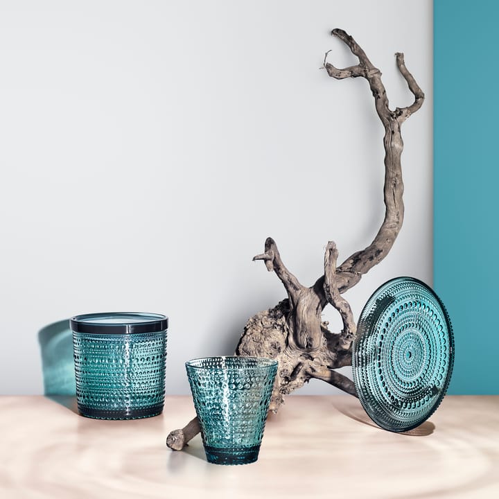 Kastehelmi pojemnik ozdobny, duży, ocean green Iittala