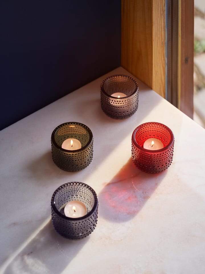 Kastehelmi świecznik, Cranberry Iittala