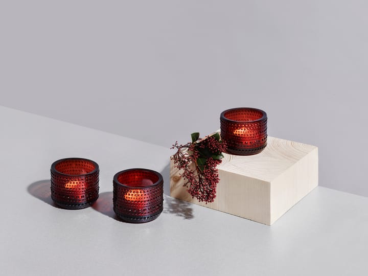 Kastehelmi świecznik, Cranberry Iittala