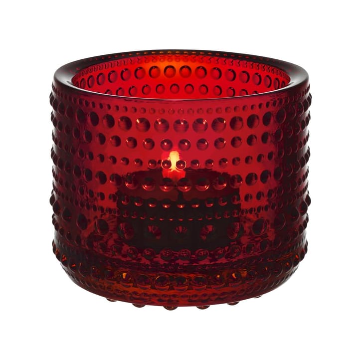 Kastehelmi świecznik - cranberry - Iittala