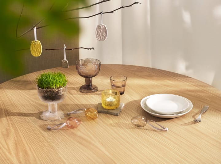 Kastehelmi świecznik, Cytrynowy żółty Iittala