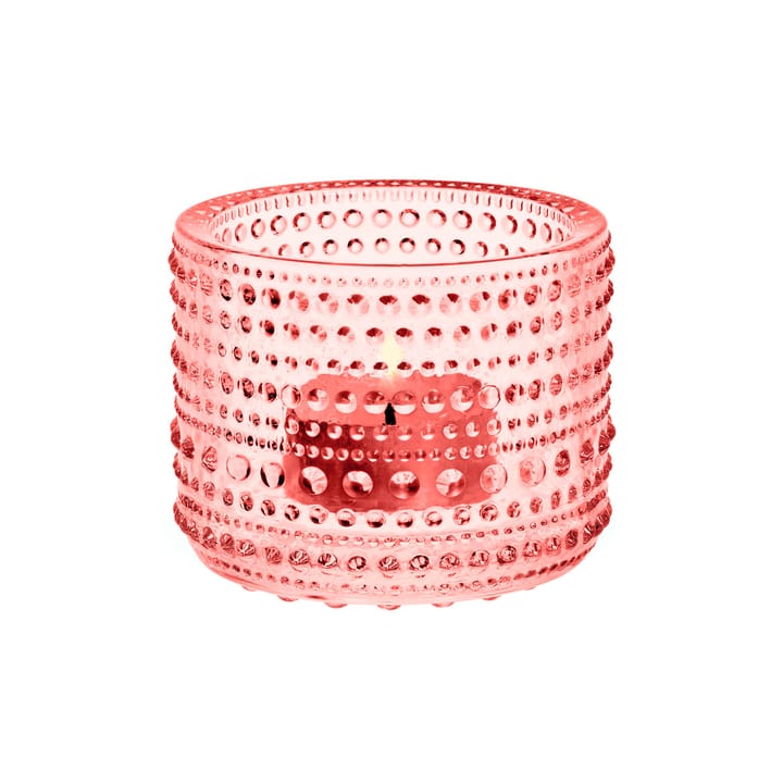 Kastehelmi świecznik - salmon pink - Iittala