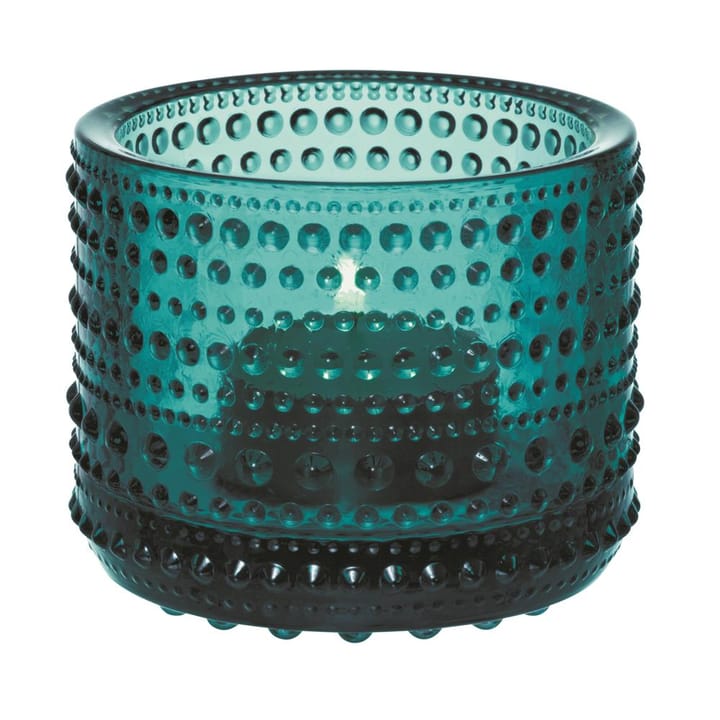 Kastehelmi świecznik - sea blue - Iittala