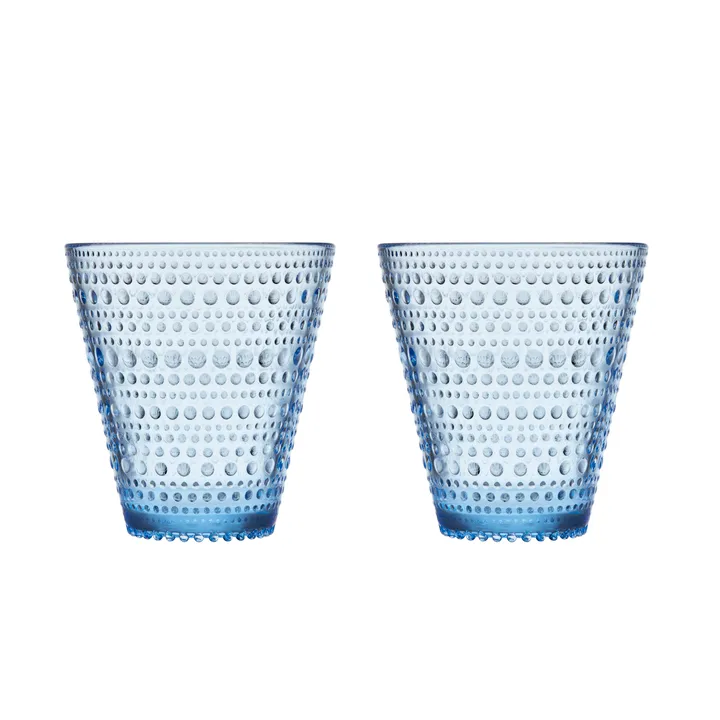 Kastehelmi szklanki 300 ml, 2‑pak - Aqua - Iittala