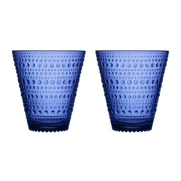 Kastehelmi szklanki 300 ml, 2‑pak - Granatowe - Iittala