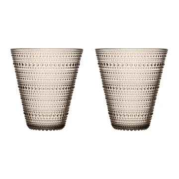 Kastehelmi szklanki 300 ml, 2‑pak - Len - Iittala