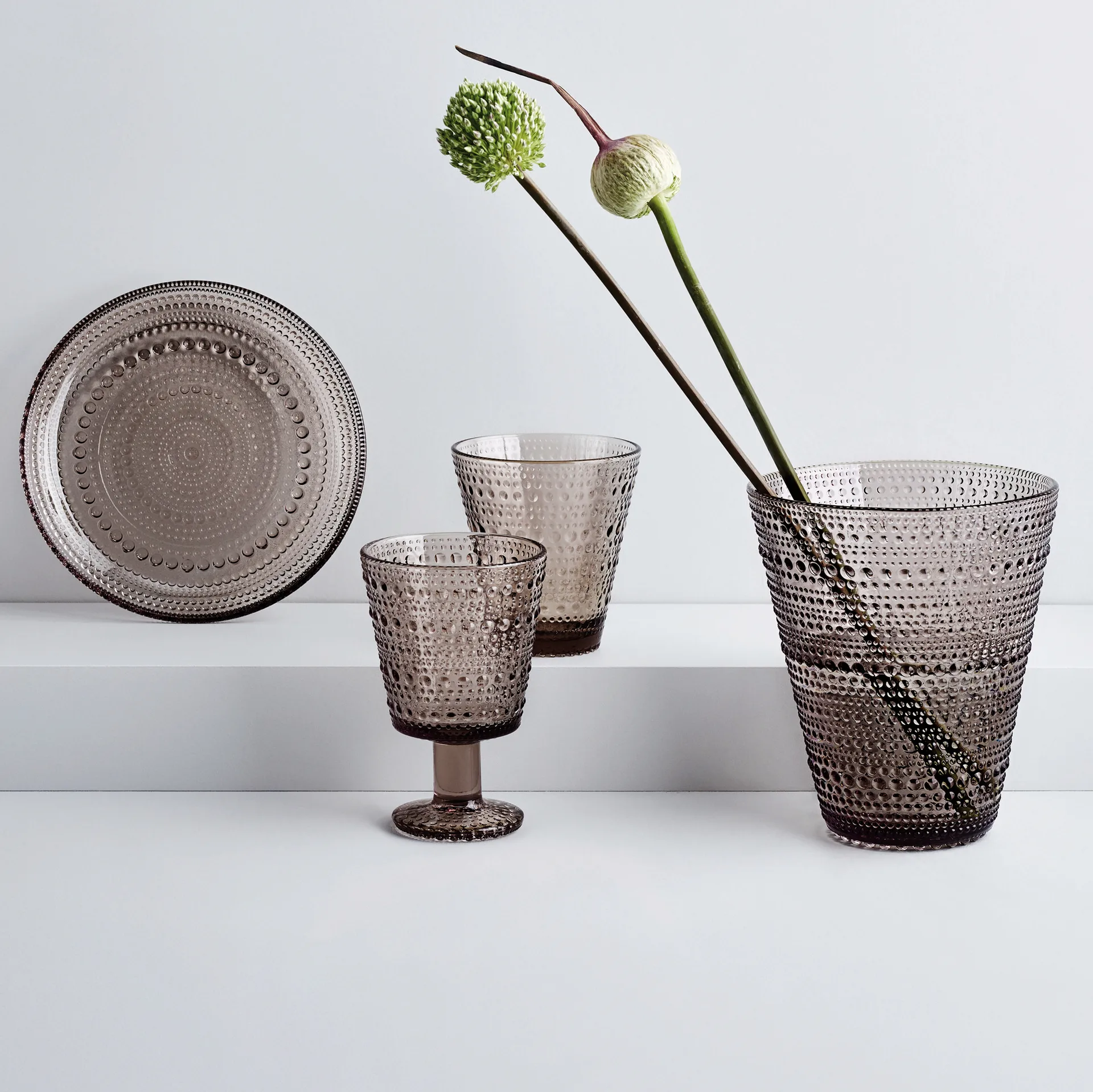 Kastehelmi szklanki 300 ml, 2‑pak, Len Iittala