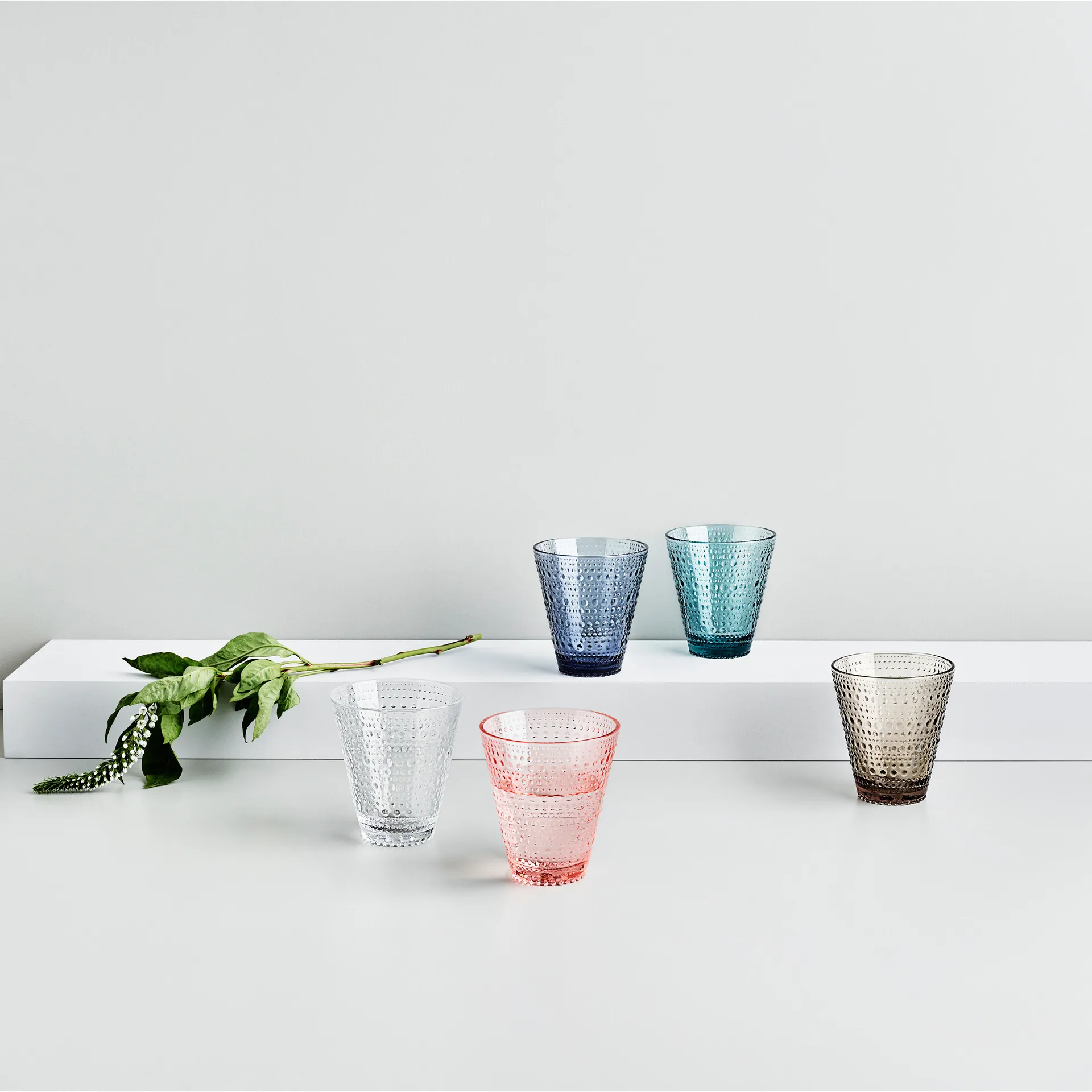 Kastehelmi szklanki 300 ml, 2‑pak, Przezroczyste Iittala