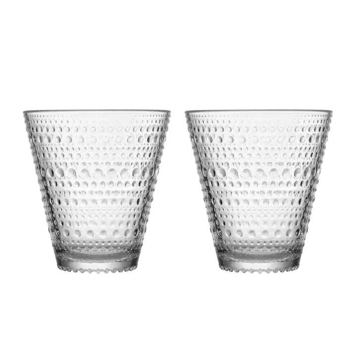 Kastehelmi szklanki 300 ml, 2‑pak - Przezroczyste - Iittala