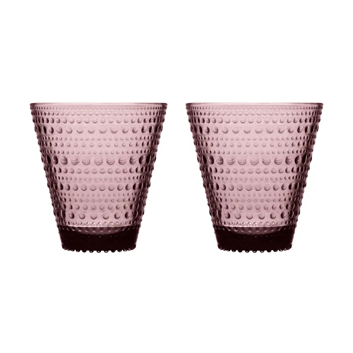 Kastehelmi szklanki 300 ml, 2‑pak - Wrzos - Iittala