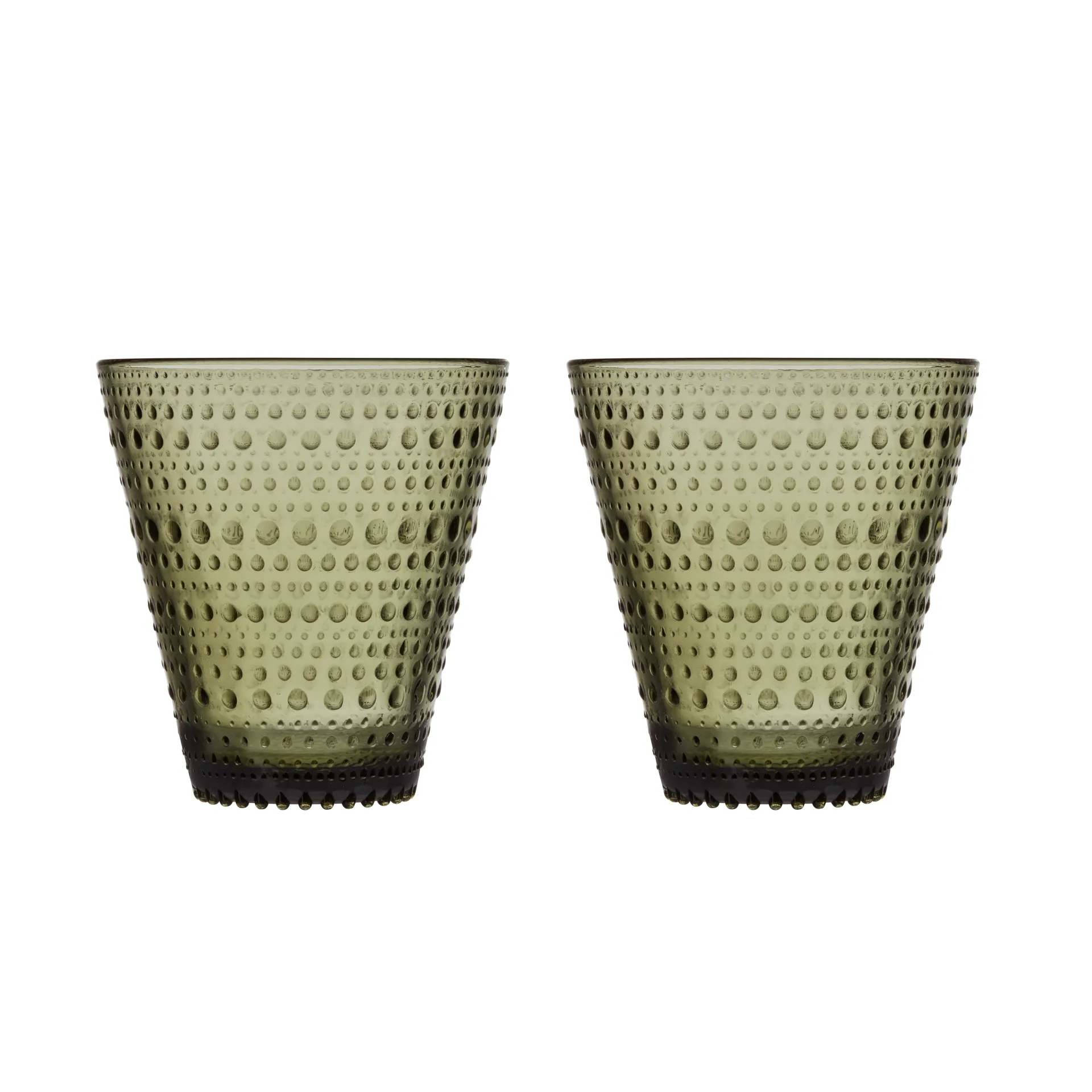 Kastehelmi szklanki 300 ml, 2‑pak, Zielony mech Iittala