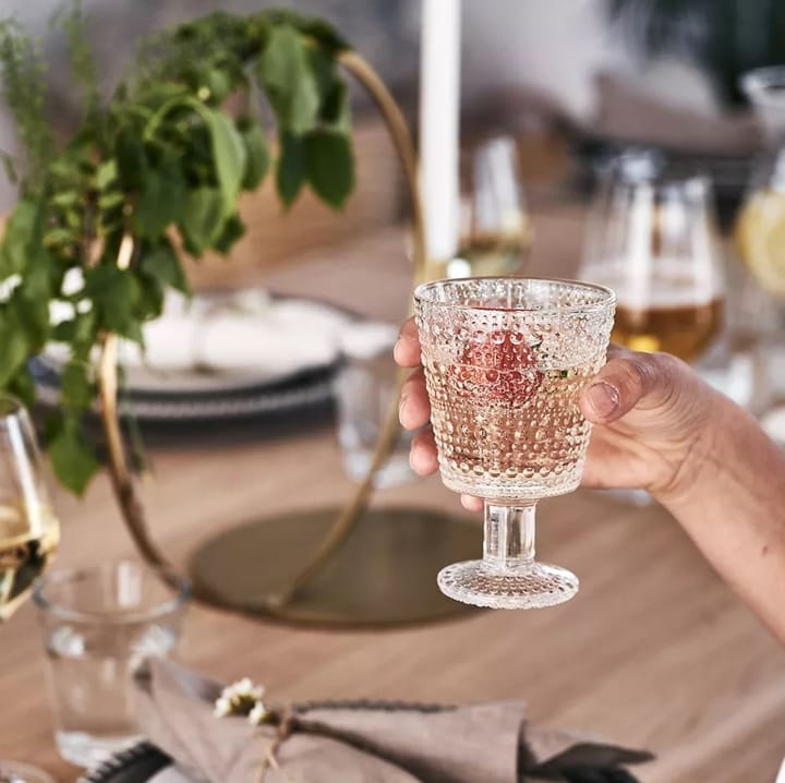 Kastehelmi szklanki na nóżce 260 ml 4-pak, przezroczysty Iittala
