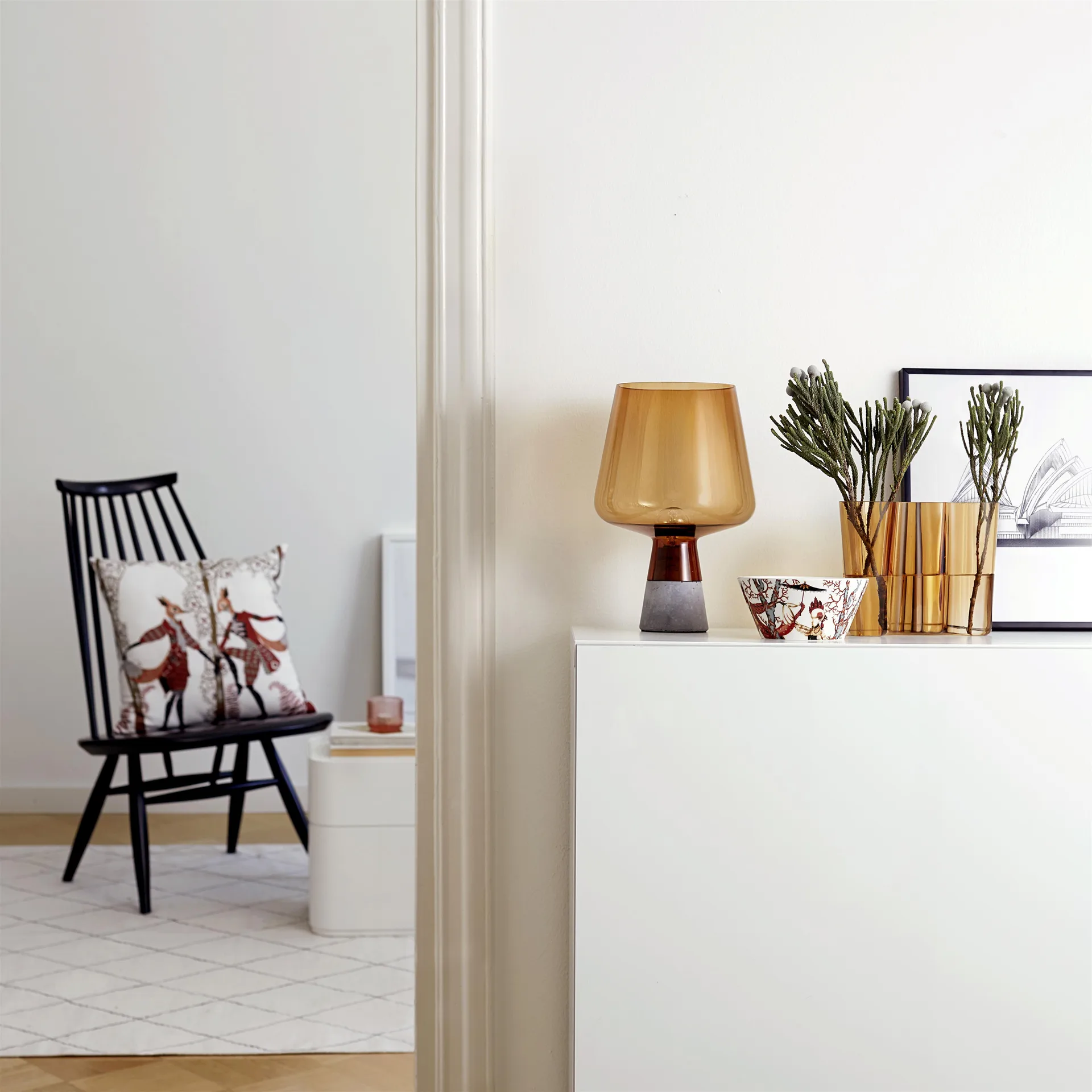 Leimu lampa stołowa 300x200 mm, Miedź Iittala