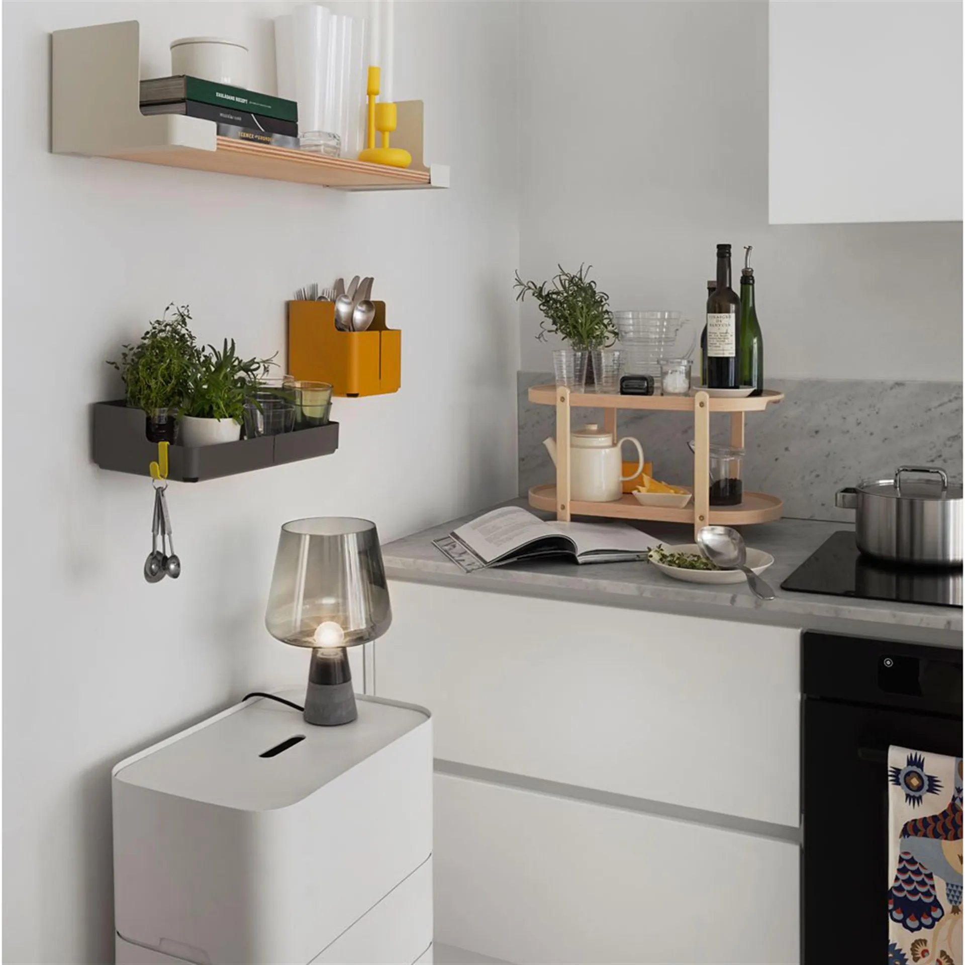 Leimu lampa stołowa 300x200 mm, szary Iittala