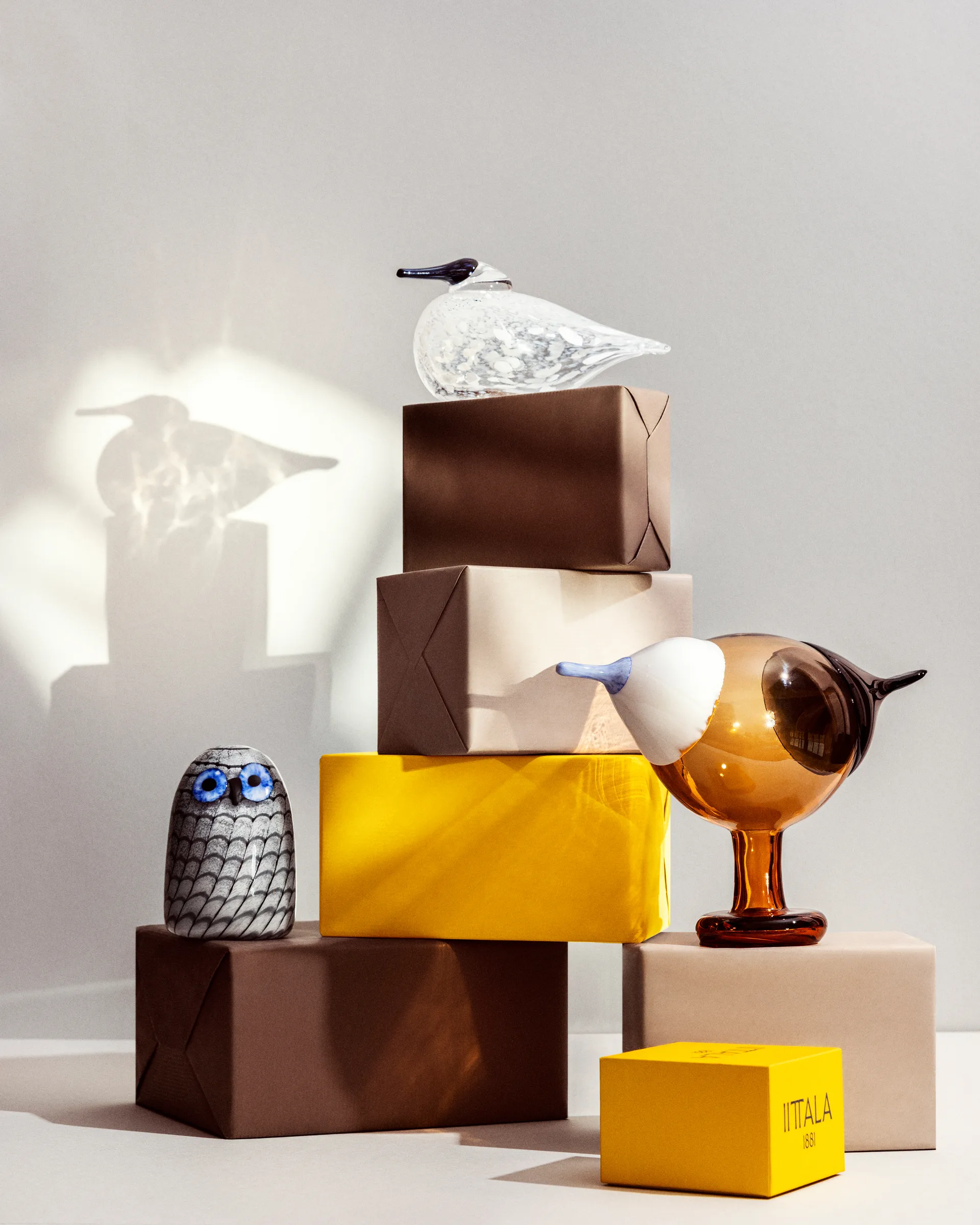 Mała sowa - Birds by Toikka , Szary Iittala