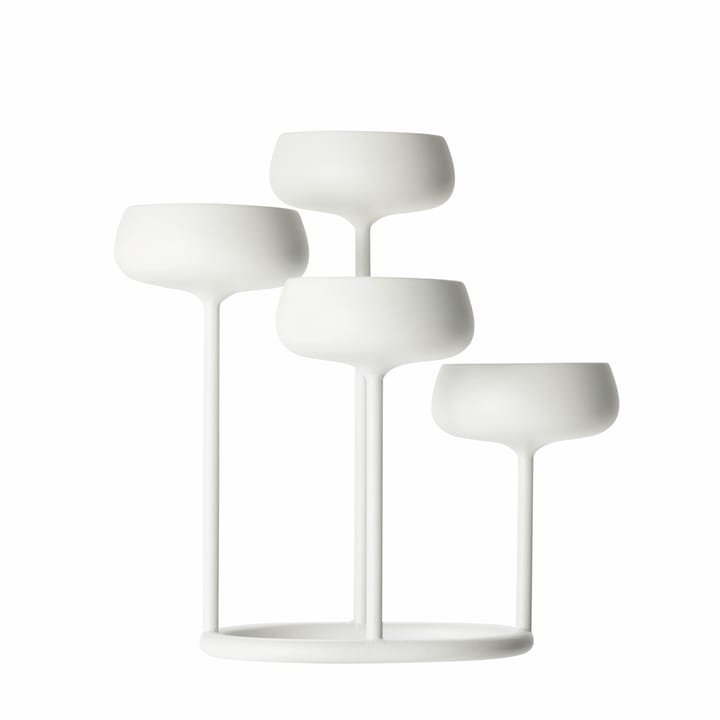 Nappula świecznik - biały - Iittala