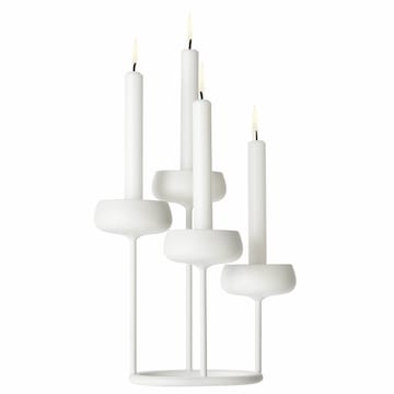 Nappula świecznik - biały - Iittala