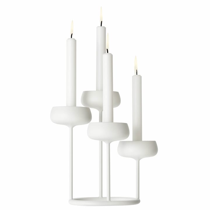 Nappula świecznik - biały - Iittala