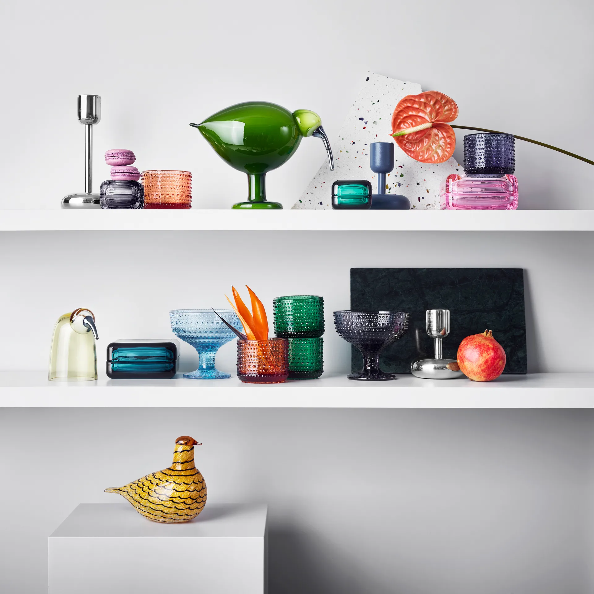 Nappula świecznik, steel, mały 107 mm Iittala