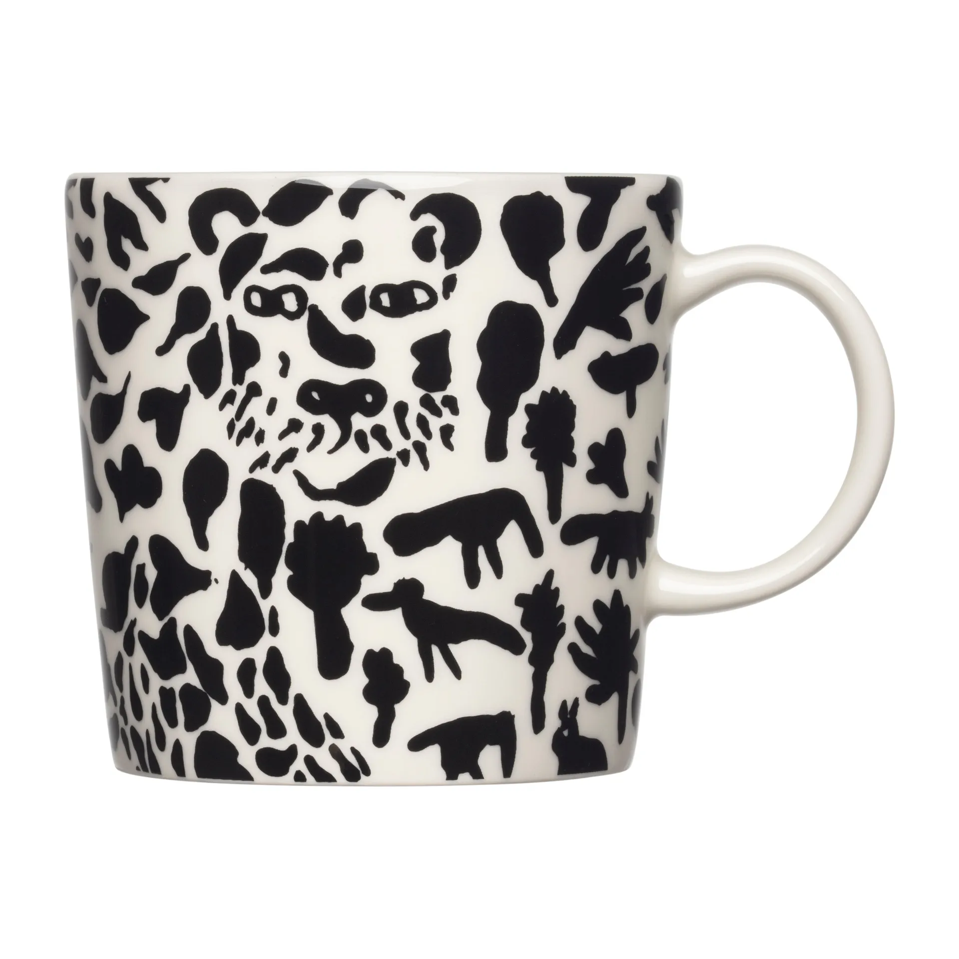 Oiva Toikka Cheetah kubek 300 ml, Czarny-biały Iittala