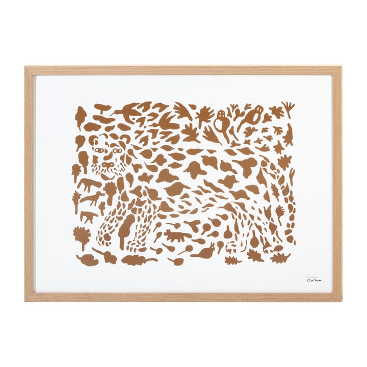 Oiva Toikka Cheetah obraz, brąz - 50x70 cm - Iittala