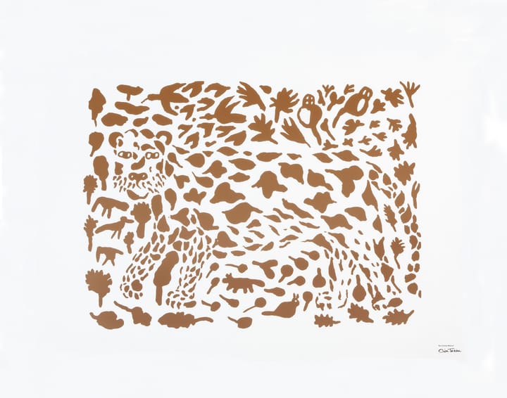 Oiva Toikka Cheetah obraz, brąz - 50x70 cm - Iittala