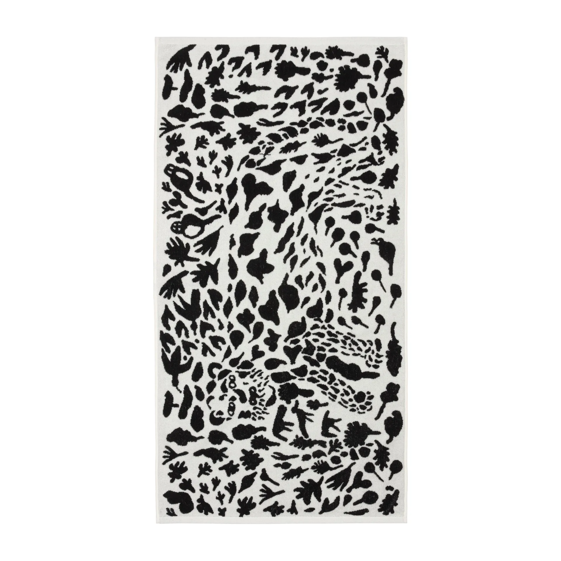 Oiva Toikka Cheetah ręcznik do kąpieli 70x140 cm, Czarny-biały Iittala