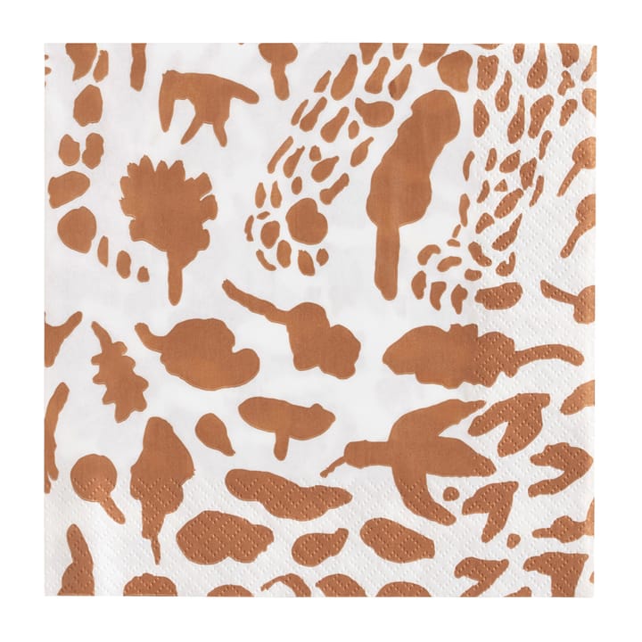 Oiva Toikka Cheetah serwetki 20-pak - Brąz-biel - Iittala