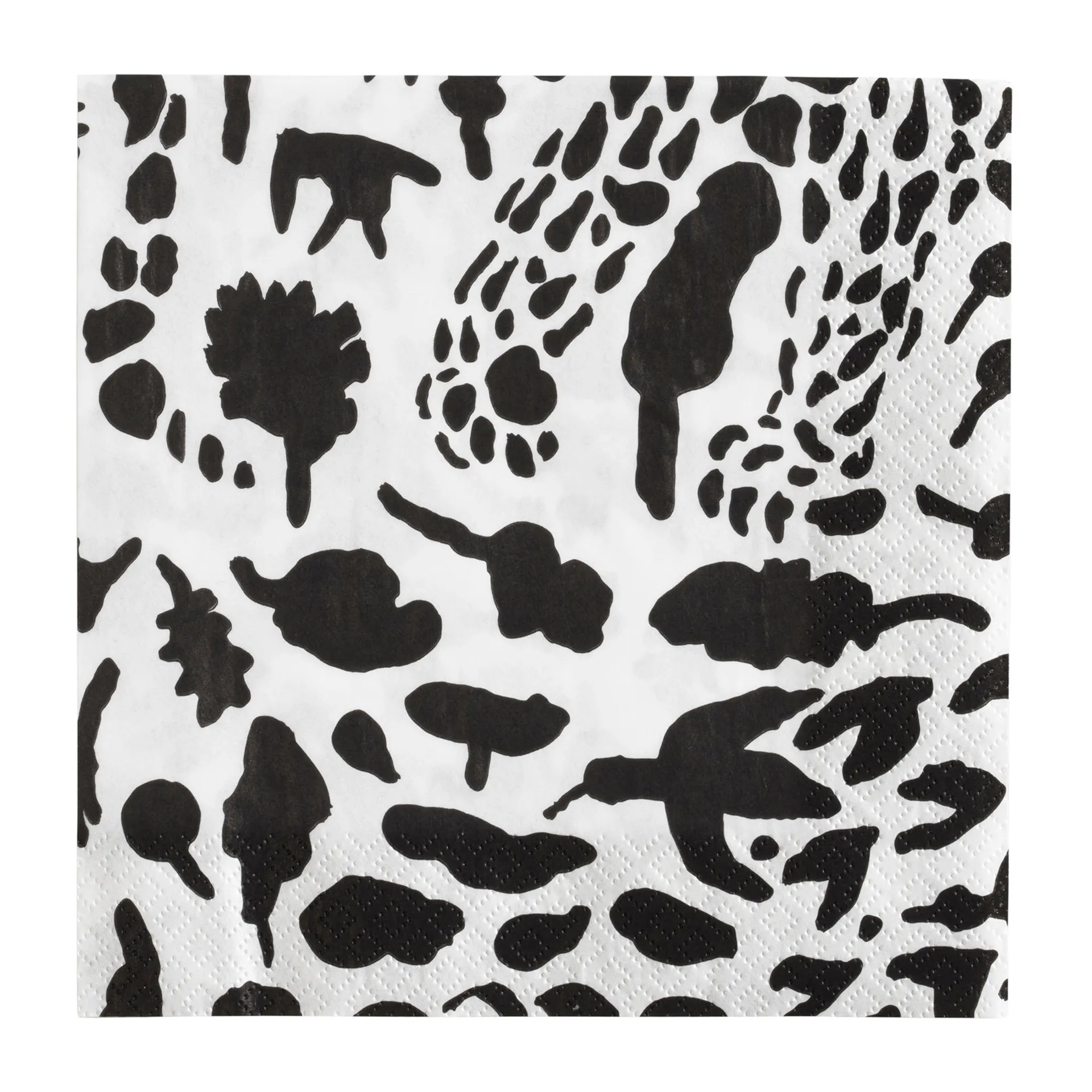 Oiva Toikka Cheetah serwetki 20-pak, Czerń-biel Iittala