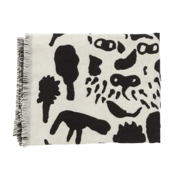Oiva Toikka Cheetah wełniana narzuta 130x180 cm - Czarny-biały - Iittala