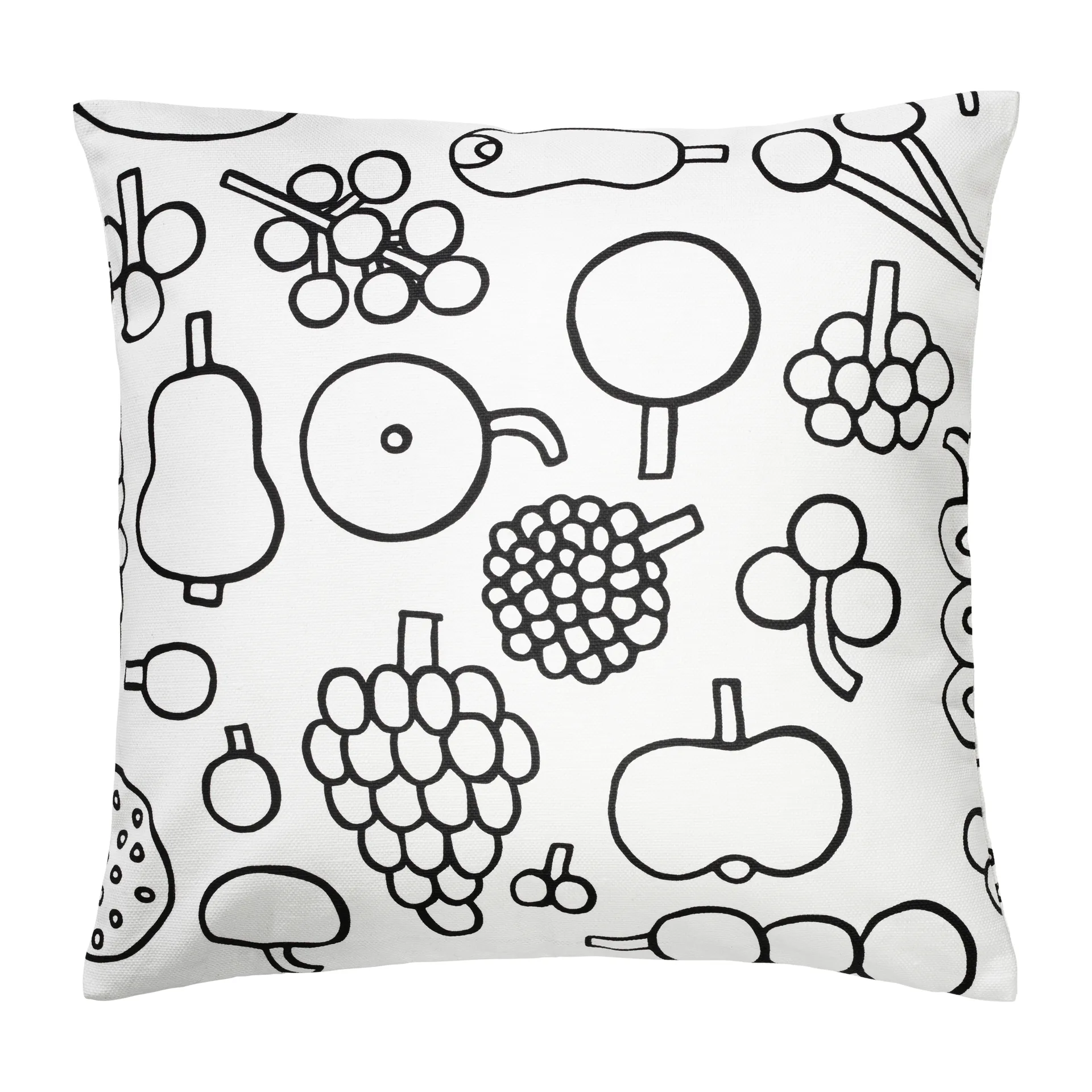Oiva Toikka Frutta poszewka na poduszkę 47x47 cm, Czarny Iittala