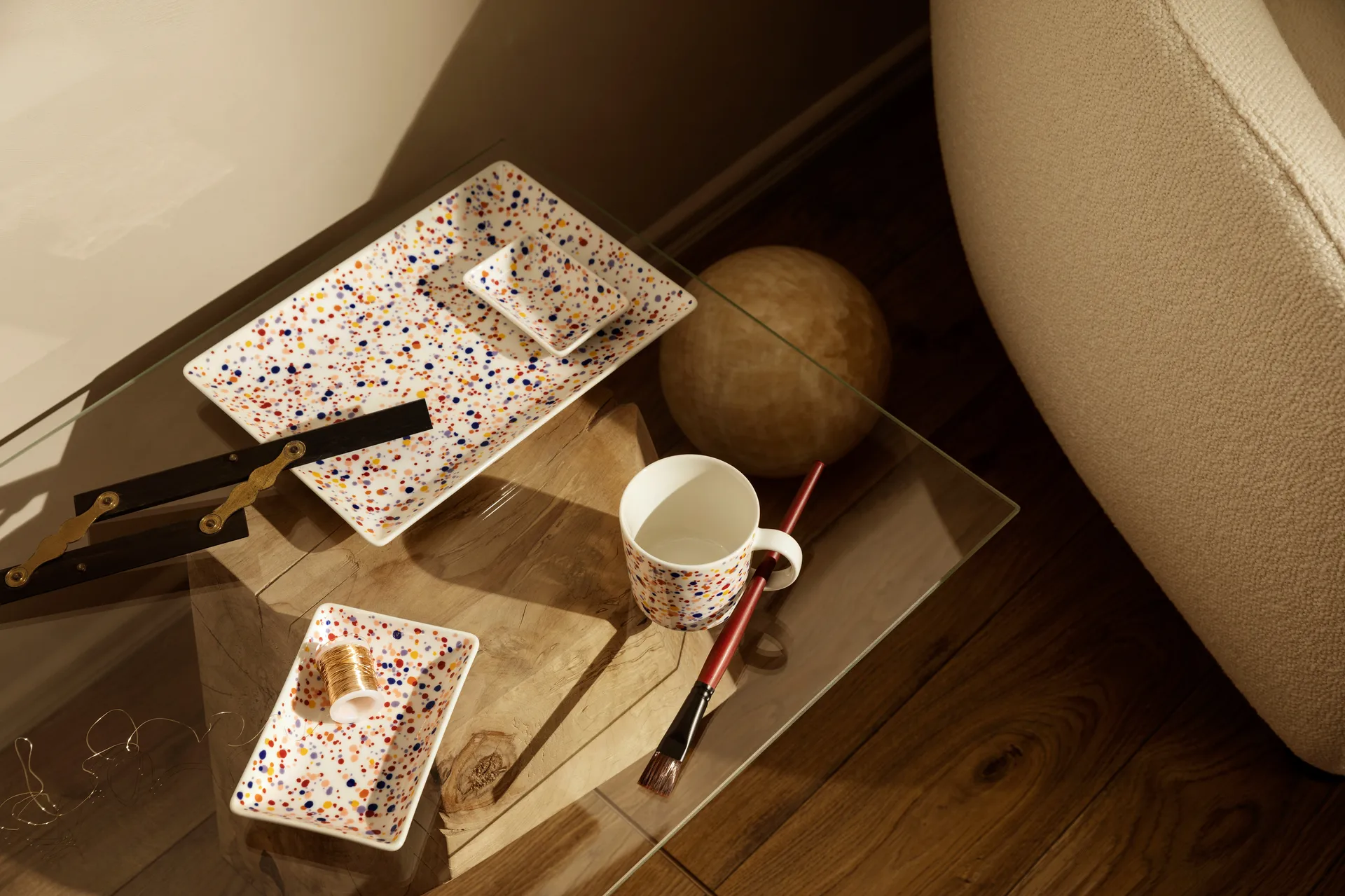 Oiva Toikka Helle A4 talerz 21x29 cm, Ametist Iittala