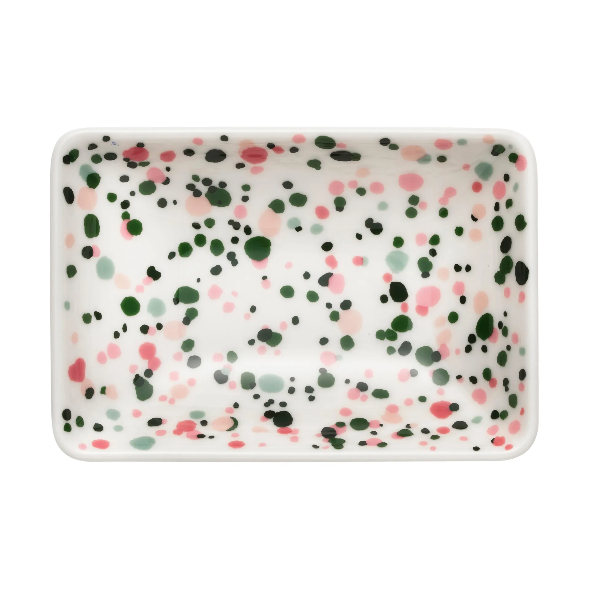 Oiva Toikka Helle A7 talerz 7x10 cm, Różowy-zielony Iittala