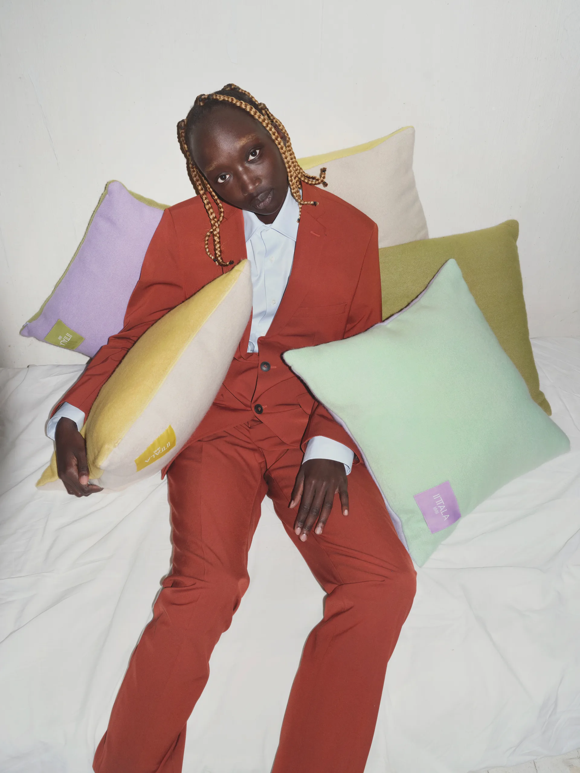 Poszewka na poduszkę Play 48x48 cm, Beżowo-żółta Iittala