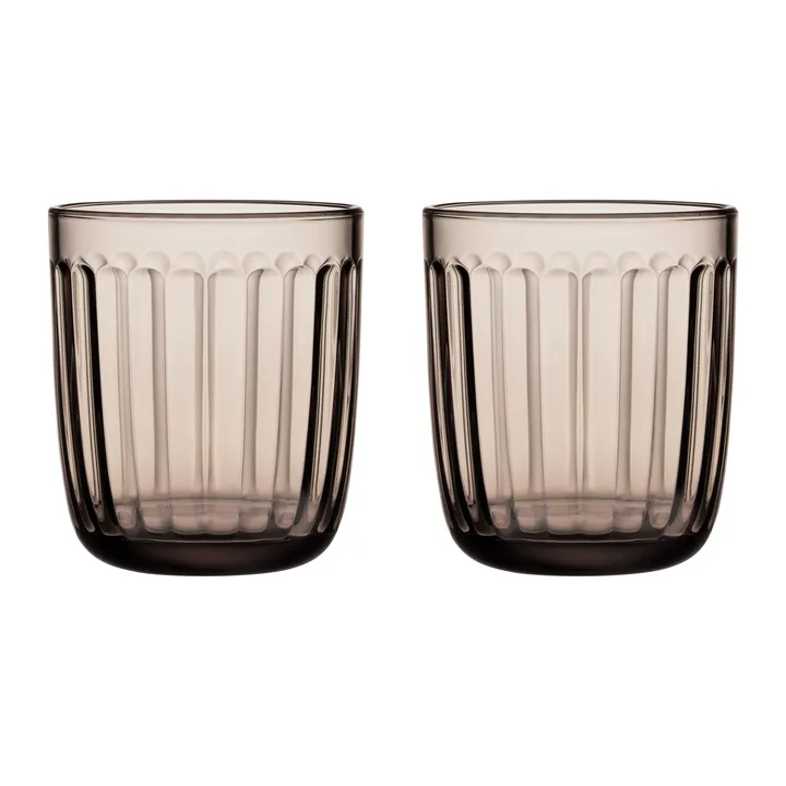 Raami szklanki do napojów 260 ml, 2‑pak - Len - Iittala