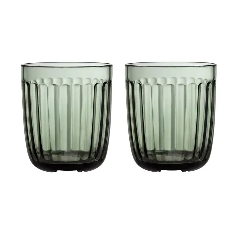 Raami szklanki do napojów 260 ml, 2‑pak, Sosnowa zieleń Iittala