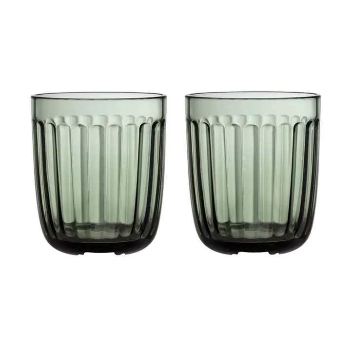 Raami szklanki do napojów 260 ml, 2‑pak - Sosnowa zieleń - Iittala
