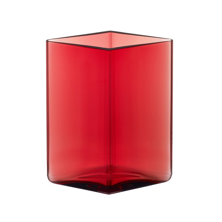 Ruutu wazon 11.5x14 cm - cranberry (czerwony) - Iittala