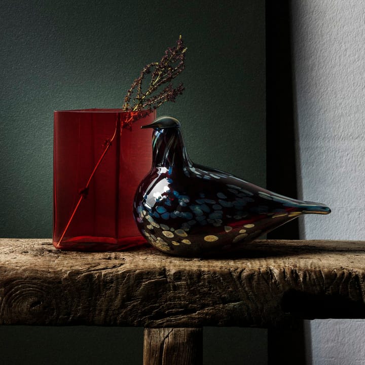 Ruutu wazon 11.5x14 cm, cranberry (czerwony) Iittala