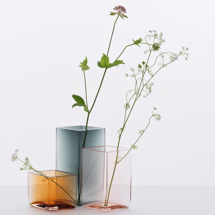 Ruutu wazon 11.5x18 cm, szary Iittala