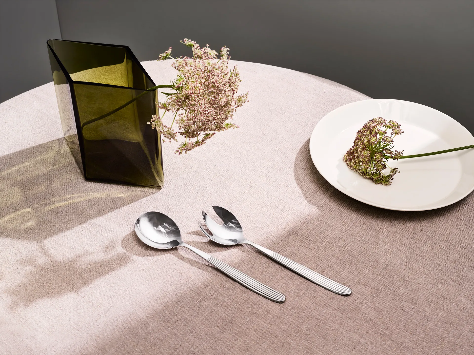 Ruutu wazon 20.5x18 cm, moss green Iittala