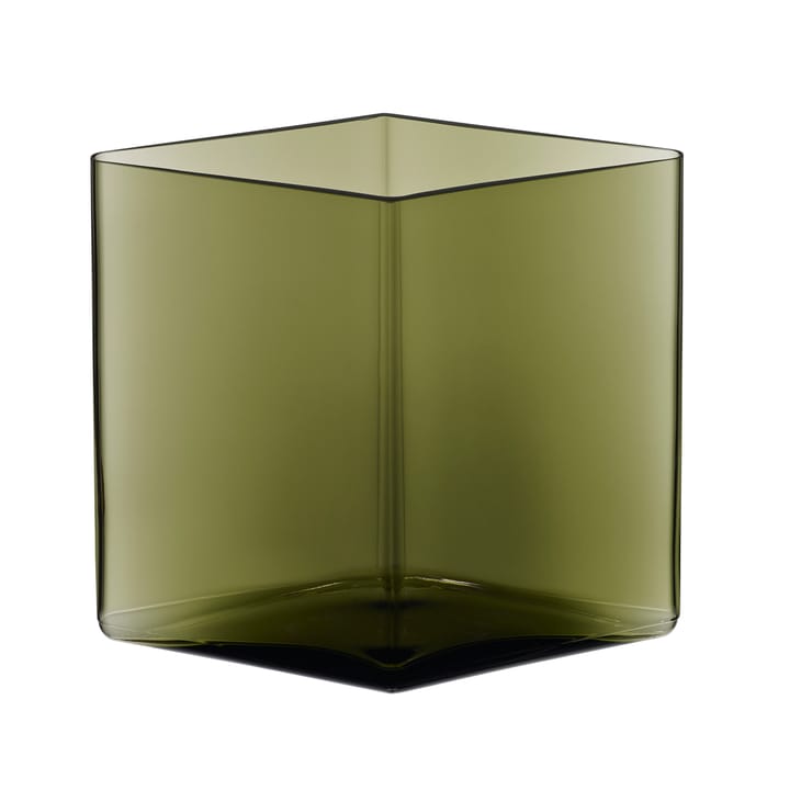 Ruutu wazon 20.5x18 cm - moss green - Iittala
