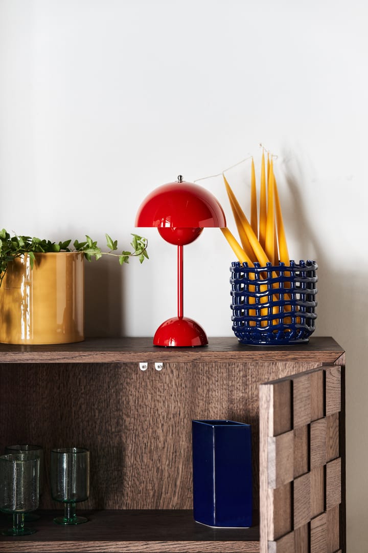 Ruutu wazon ceramiczny 180 mm, ciemny niebieski Iittala