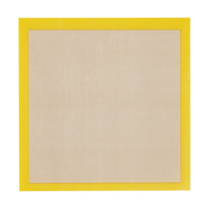 Serwetki Play 33x33 cm 20 szt., Beżowo-żółte Iittala