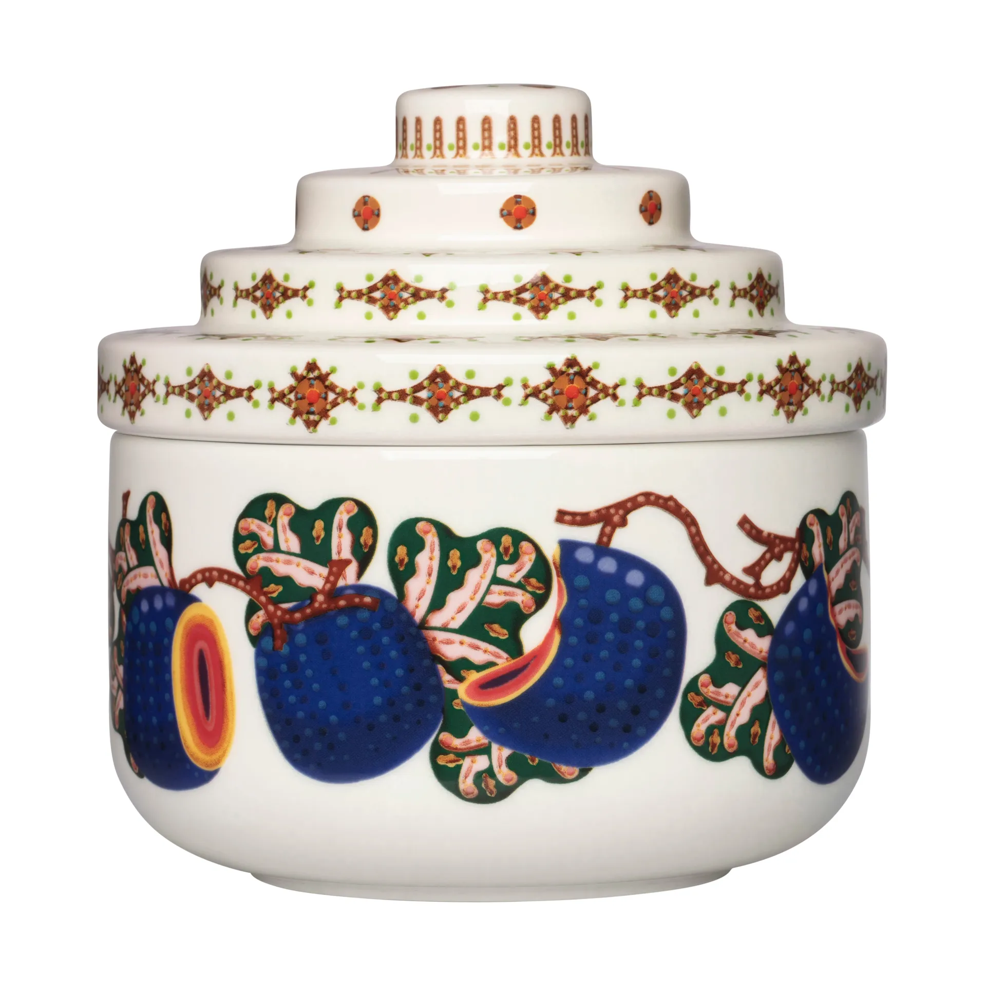 Słoik Taika Sato Ø14,5x15 cm, Biały-wielobarwny Iittala