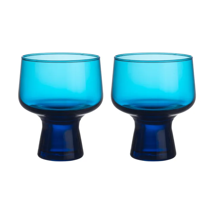 Solare kieliszek na nóżce 290 ml, 2‑pak - Elektryczny niebieski - Iittala
