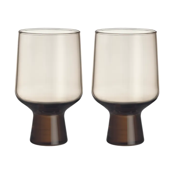 Solare kieliszek na nóżce 400 ml, 2‑pak - Len - Iittala