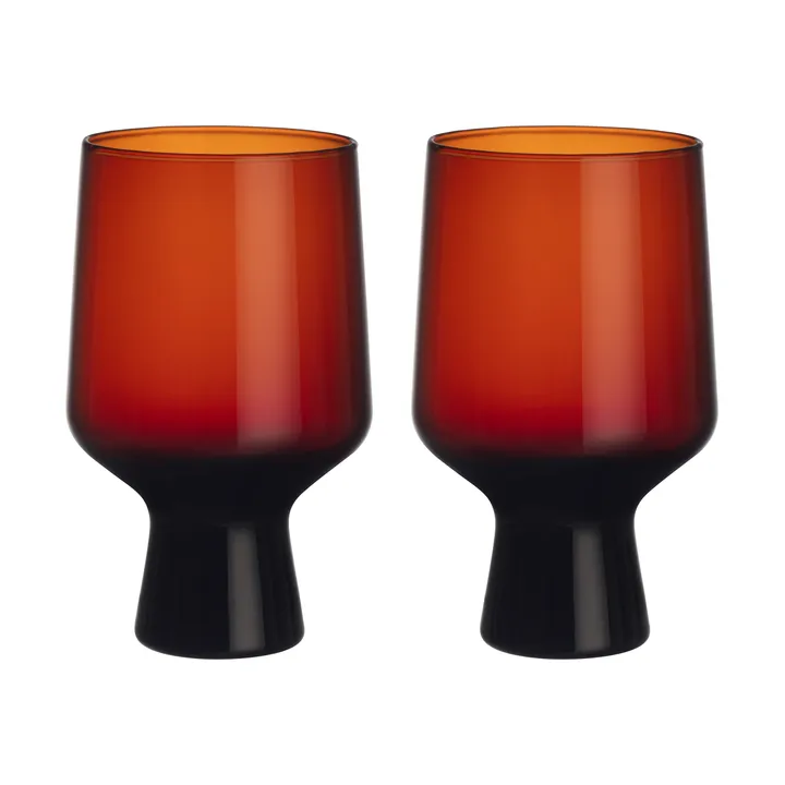 Solare kieliszek na nóżce 400 ml, 2‑pak - Miedziany - Iittala