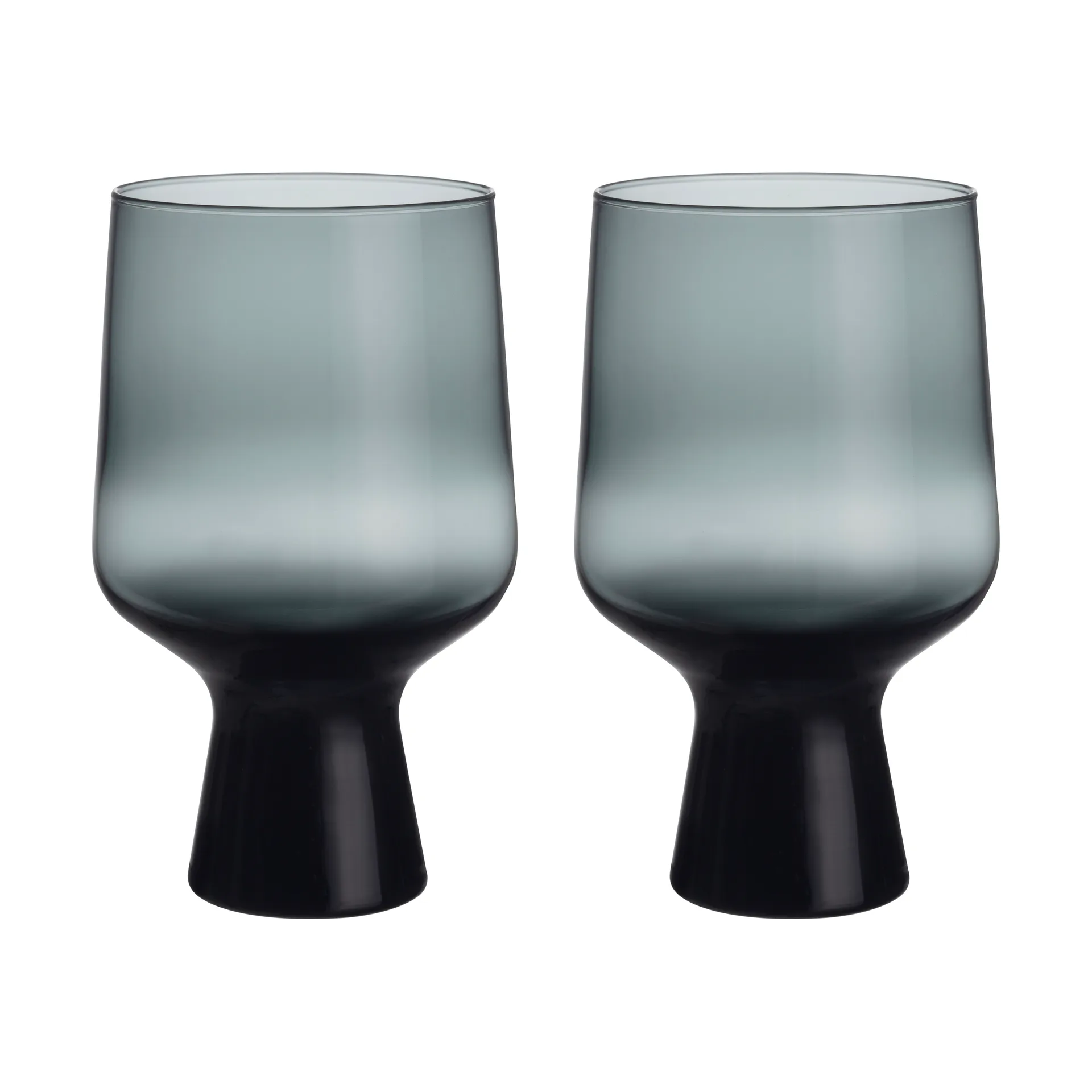 Solare kieliszek na nóżce 400 ml, 2‑pak, Stalowoszary Iittala